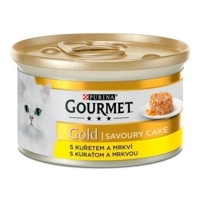 Gourmet Gold cat Savoury Cake kuře s mrkví í 85 g – Zbozi.Blesk.cz