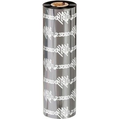 Zebra Wax Ribbon, 102mmx450m, 2300; Standard, 25mm core, (02300BK10245)
