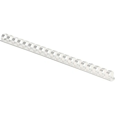 Plastová špirála na dokumenty FELLOWES 8 mm, biela plastová špirála, 21–40 listov, balenie po 100 kusoch, 5345406