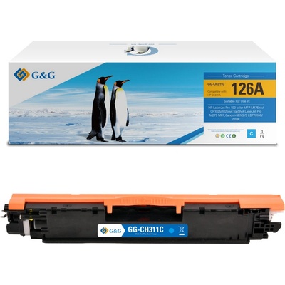 Compatible УНИВЕРСАЛНА КАСЕТА ЗА HP Color Laserjet CP1025/CP1025NW - Cyan - /126A/ - CRG-729C (CRG729C) / CE311A - PN NT-CH311FC/NT-CH311C - G&G (NT-CH311FC)