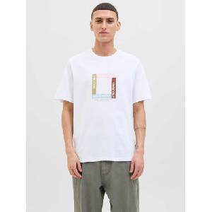 JACK & JONES Тениска jortavira branding tee ss crew neck
