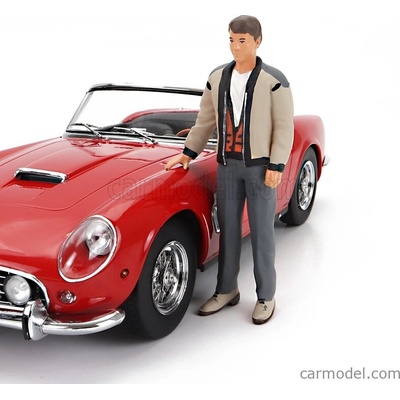 Kk-scale Figures Ferris Standing For Ferrari 250gt Swb California Spider Usa Version Hard-top 1961 Hnědá Šedá 1:18