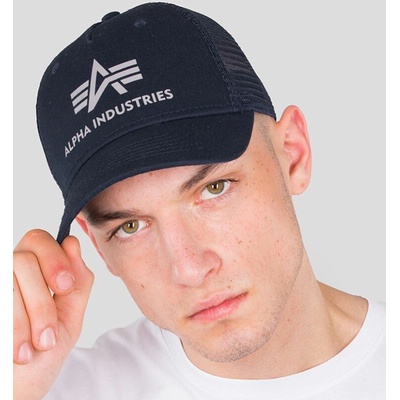 ALPHA INDUSTRIES Trucker Cap modrá 186902/07