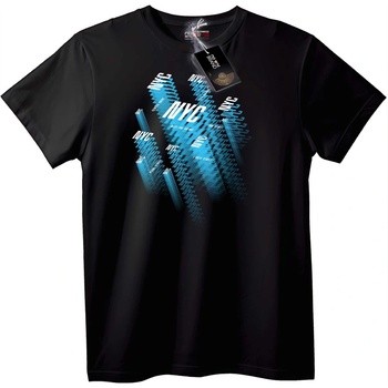 NOONEBRAND Тениска NYC Градски Дизайн - 4XL, Black