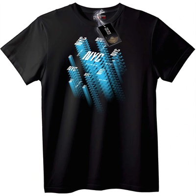 NOONEBRAND Тениска NYC Градски Дизайн - 4XL, Black