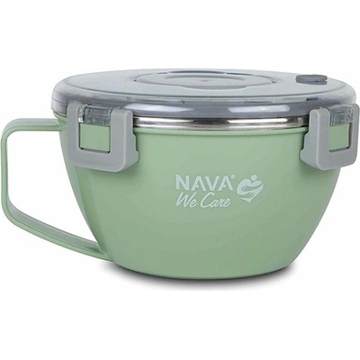 Nava Greece okrúhly antikorový obedový box We Care zelený 850 ml