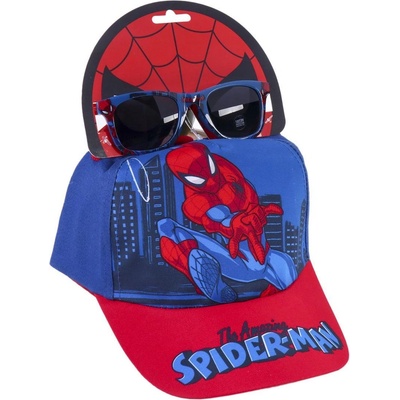 Cerda Детски комплект Cerda - Spiderman, шапка и слънчеви очила, 53 cm (2200009795)
