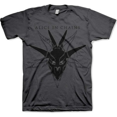 Alice in Chains tričko Black Skull Charcoal Mens Charcoal Grey