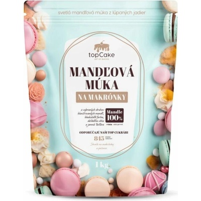 topCake Mandlová mouka jemně mletá z blanšírovaných mandlí 1000 g