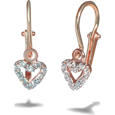 Blink-Blink náušničky pre bábätká s diamantmi 3538RDG