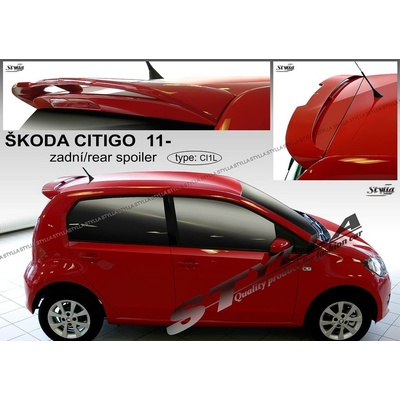 Spoiler zadných dverí horný Škoda Citigo 2011