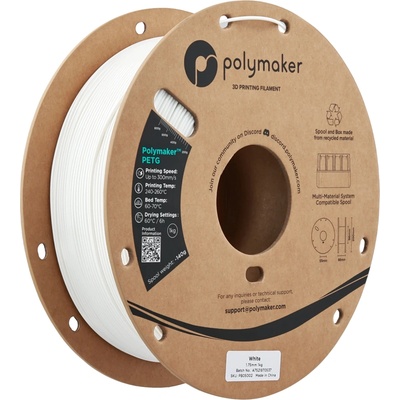 Polymaker PETG POLYLITE BIELA 1,75mm 1 kg