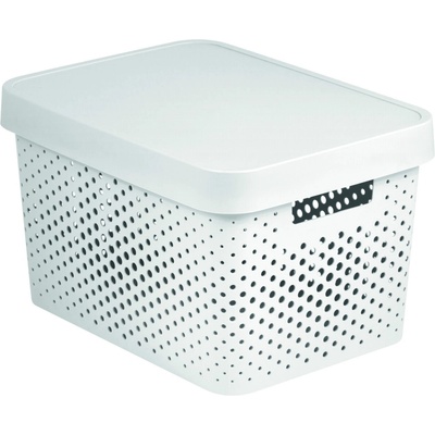 CURVER - Box umelá hmota s vekom 17L, biely 27 x 22 x 36cm