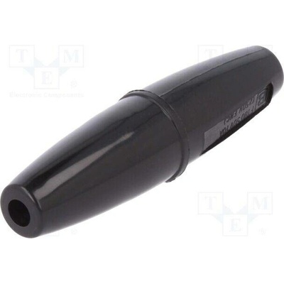 BULGIN FX0180/BK Zásuvka; 6,3x32mm; na kabel; Imax: 10A; Ujmen: 50V; UL94V-0