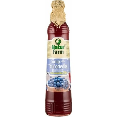 Natur Farm Sirup jablko čučoriedka s vitamínmi 0,7 l