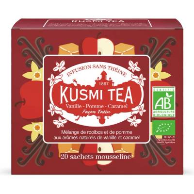 Kusmi Tea rooiboss jablkom škoricou vanilkou a karamelom Tatin Bio 20 sáčkov