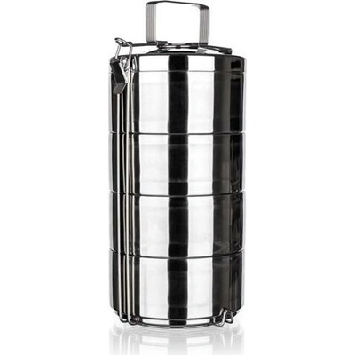 Jídlonosič Banquet nerezový dvoustěnný Akcent, 4 díly