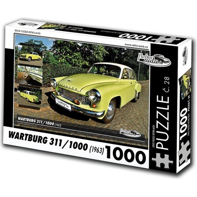 Retro-Auta č. 28 WARTBURG 311/1000 1963 1000 dílků