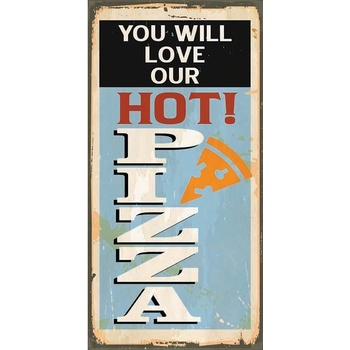 Ceduľa Hot Pizza