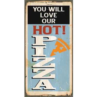 Ceduľa Hot Pizza