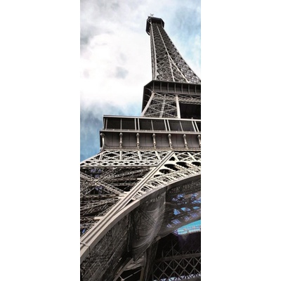 ForWall Fototapeta na dveře Eiffel Tower samolepící 91 x 211 cm