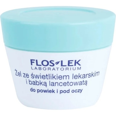FlosLek Laboratorium Eye Care гел за околоочната зона с живовляк и очанка 10 гр