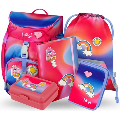 BAAGL 5 SET Airy Duha červený