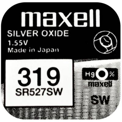Бутонна батерия maxell sr527 sw 1.55v /319/ 1.55v (ml-bs-sr527-sw)