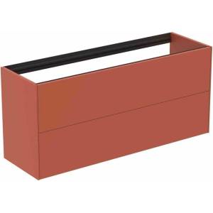 Ideal Standard Atelier Conca стенен шкаф с 2 чекмеджета 120 червено - оранжево матово (T3951Y3)