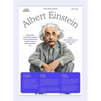 Plátěný obraz Albert Einstein 420 × 594 mm