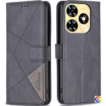 Tecno Spark Go 2024 4G / Spark 20 / Spark 20C / Pop 8 BINFEN COLOR Magnetic Wallet Калъф и Протектор