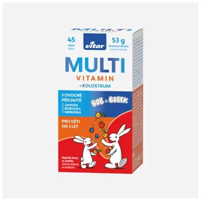 Maxi Vita Bob a Bobek Multivitamín + kolostrum 45 tablet