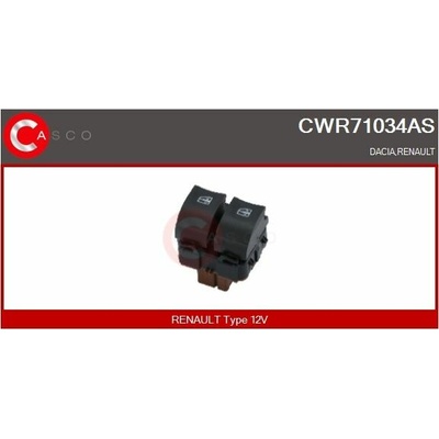 Spínač, zvedací zařízení oken CASCO CWR71034AS