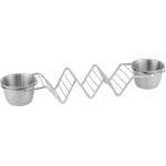 Horecano HORECANO-STREET FOOD-Стойка за тако с купички за сос 28x6.3xh4cm ХРОМ (HC-981958) (01981958)