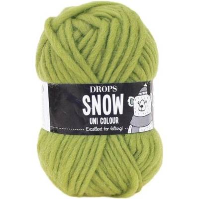 Příze DROPS Snow uni color 29 - zelenožlutá