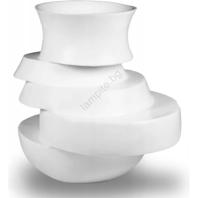 Estilo Home Ваза 38x33x36 cm смола/бяла (EH0034)