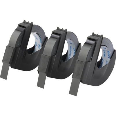 DYMO 3D sada 3 ks plast Farba pásky: čierna Farba písma: biela 9 mm 3 m