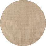 Ayyildiz Бежов кръгъл килим за открито и закрито ø 160 cm Mira 1450 - Ayyildiz Carpets (MIRA1601601450BEIGE)