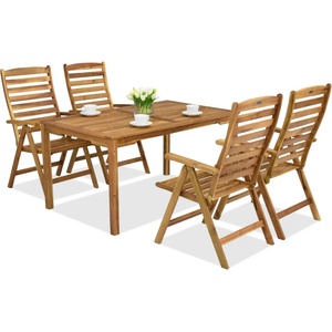Garden Point Дървени мебели Danang/ Bombay 4 Garden Point (GAP414S_4xGAP151)