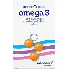 ARCTIC BLUE Kids Omega 3 250mg DHA, 70mg EPA & Vitamin D 200IU 30 gummies