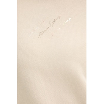 Giorgio Armani Суичър Armani Exchange в бежово с качулка с апликация XW000157 AF11852 (XW000157.AF11852)