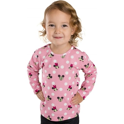 Betty mode tričko Minnie s puntíky růžové