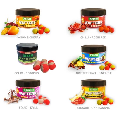 Zfish Vyvážené Boilies Balanced Wafters 20 g 8 mm Monster Crab Pineapple