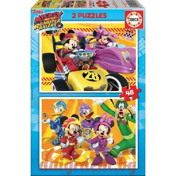 Educa Пъзел EDUCA 17239 - 2 х 48 части - Mickey and the Roadster Racers (EDU17239)