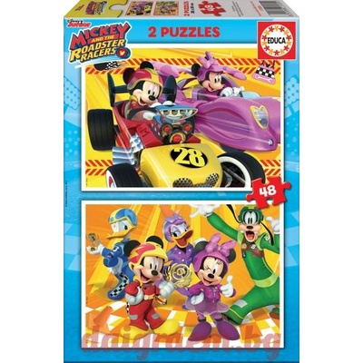 Educa Пъзел EDUCA 17239 - 2 х 48 части - Mickey and the Roadster Racers (EDU17239)
