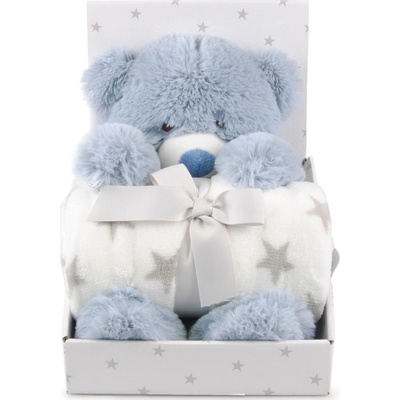 Carlo Baby flísová deka s medvedíkom Teddy blue