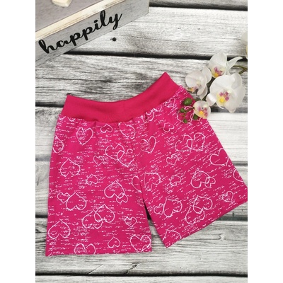 Textil EBi Kraťasy růžové srdíčka