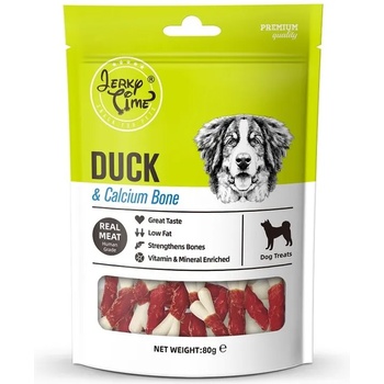 Image 1 of Jerky Time Duck & Calcium Bone 80гр - калциеви кокaлчета с патешко