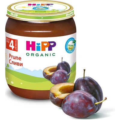Hipp Био пюре Сини сливи 4м+ 125г