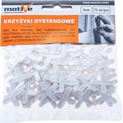 MOTIVE Distančné krížiky 5 mm pre obklady a dlažbu (75 ks)